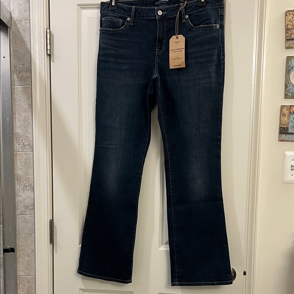 Lucky Brand Dark Indigo Flare Jeans for women